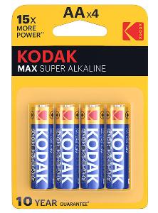 Kodak max alkáli aa 4db ceruzaelem (20)